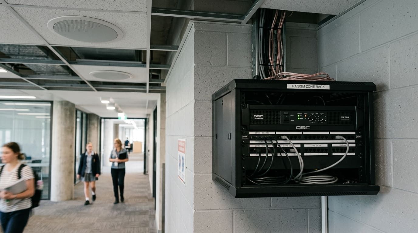 Bravis Security PA system installation at Queensland Police